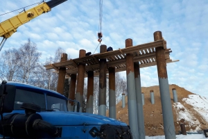 В Омской области начали строительство моста через реку Туй за 100 миллионов рублей