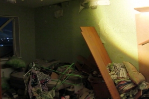 Омские спасатели показали квартиру, в которой взорвался газовый баллон