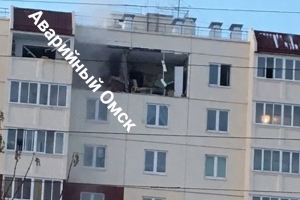 В Омске в доме на 10 этаже произошел взрыв