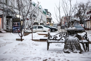 В Омске в ночь снежной бури выпала почти месячная норма осадков