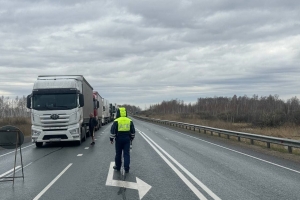 Омских водителей снова предупредили об ограничениях на тюменской трассе из-за паводка