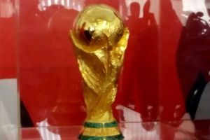 В Омск прибыл кубок Чемпионата мира по футболу FIFA