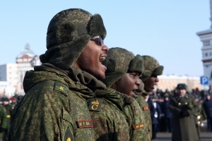 В Омске военные из Анголы получили приз зрительских симпатий на конкурсе строевой песни