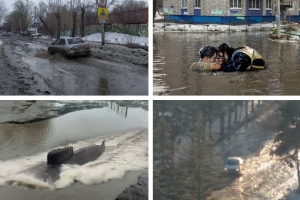 «Только солнце поможет нам»: омичи постят фото затопленных улиц и создают из них мемы
