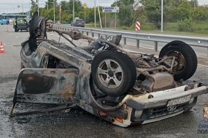 Под Омском пьяный водитель «Хонды» не выдержал дистанцию и устроил смертельное ДТП