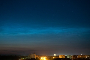 В Омской области заметили первые в этом году серебристые облака