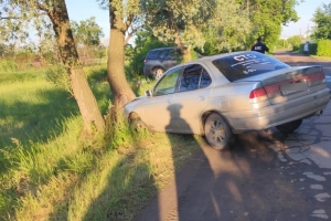 В Омской области пьяная пассажирка угнала такси и врезалась в дерево