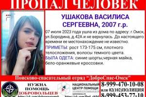 В Омске без вести пропала 15-летняя девочка в синих шортах