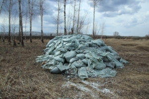 В Советском округе Омска обнаружили незаконную свалку из биоотходов