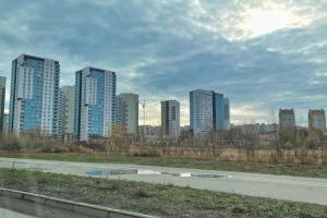 В омских Кузьминках строительная готовность школы составляет 66%