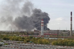 Крупный пожар на омском «Трансмаше» тушили больше семи часов (Обновлено)