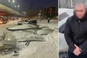 В Омске задержали водителя, сбившего остановку в людьми в Тюмени