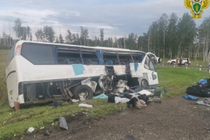 Стало известно состояние пострадавших в омской аварии с автобусом, перевозившим футбольную команду 
