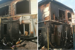 «Ребенка снимали с крыши, глава семьи обгорел»: при пожаре в омском коттедже пострадал отец-одиночка