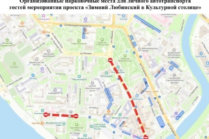 Власти Омска обозначили места для парковки в центре на новогодние праздники