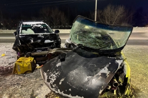 Из-за смертельного ДТП образовалась огромная пробка у Ленинградского моста