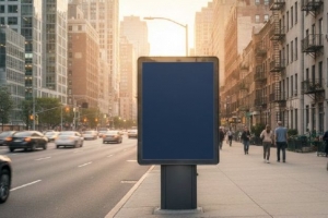 Омичи пожаловались на слишком широкий рекламный щит на проспекте Маркса