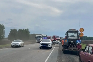 В массовом ДТП на омской трассе погиб водитель ВАЗа
