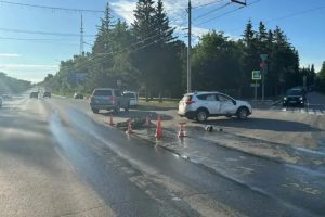 В Омске произошло ДТП с участием мотоциклиста  - он в тяжелом состоянии