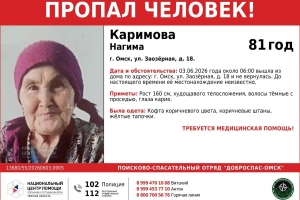 В Омске искали 81-летнюю бабушку в желтых тапочках
