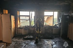 Из пожара в омском онкодиспансере спасли пять человек