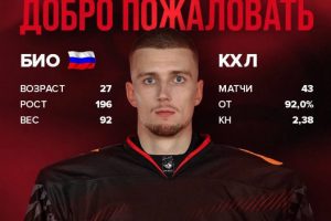 Омский «Авангард» подписал вратаря Ивана Просветова