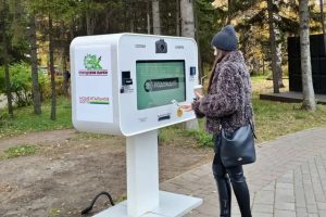 В омском парке установили селфи-камеру с моментальными фотоснимками