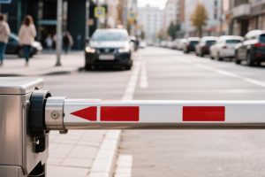 В Омске у ТЦ, банка и налоговой снесут шесть незаконных шлагбаумов