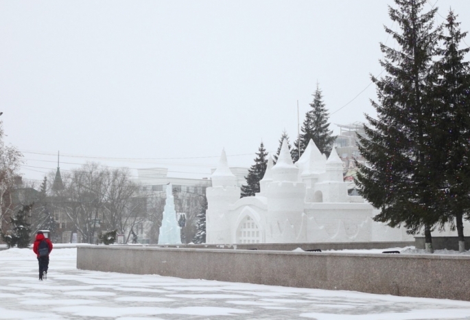 Ледяная мини-копия Омска может появиться к Новому году в парке 30-летия ВЛКСМ 