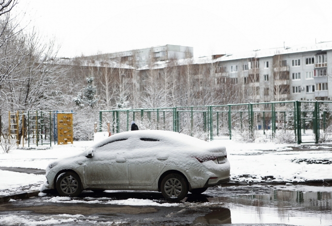 «Ныряющий» циклон принесет в Омск мокрый снег и дождь