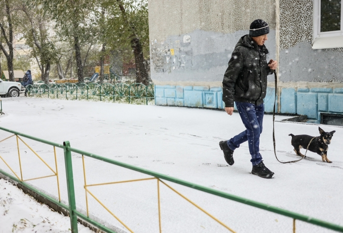 «Она просто устала падать»: в Омске появилась новая «дорожная фея». Она чистит снег на пути к школе своего ребенка (обновлено)