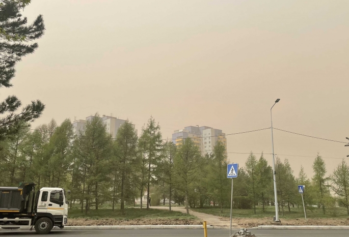 Из-за штормового ветра Омск накрыла сильнейшая пыльная буря (фото, видео)