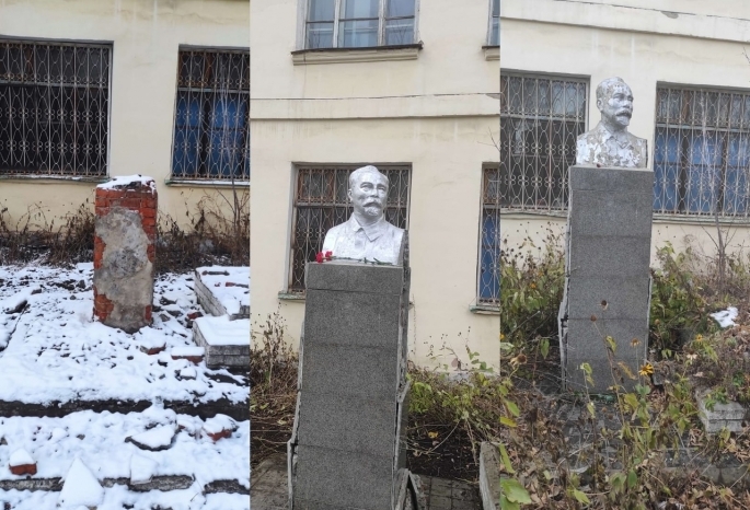 Разрушенный памятник Дзержинскому обещают отремонтировать и вернуть под защиту
