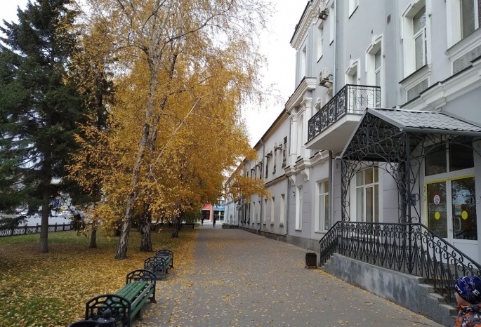 Новым владельцам здания «Ростелекома» у омской мэрии разрешат вырубить деревья ради парковки