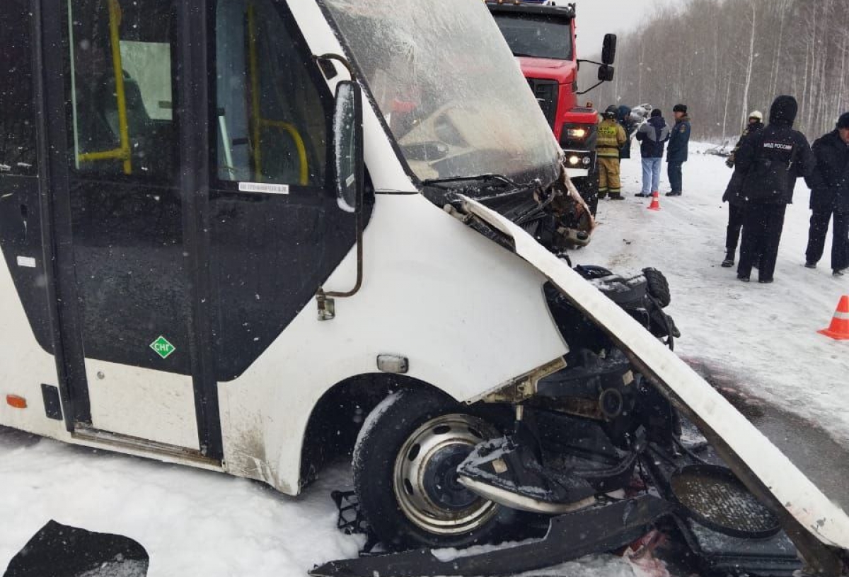 В сильную метель на трассе Омск - Муромцево авария с пассажирской «Газелью»: один человек погиб, четверо в больнице
