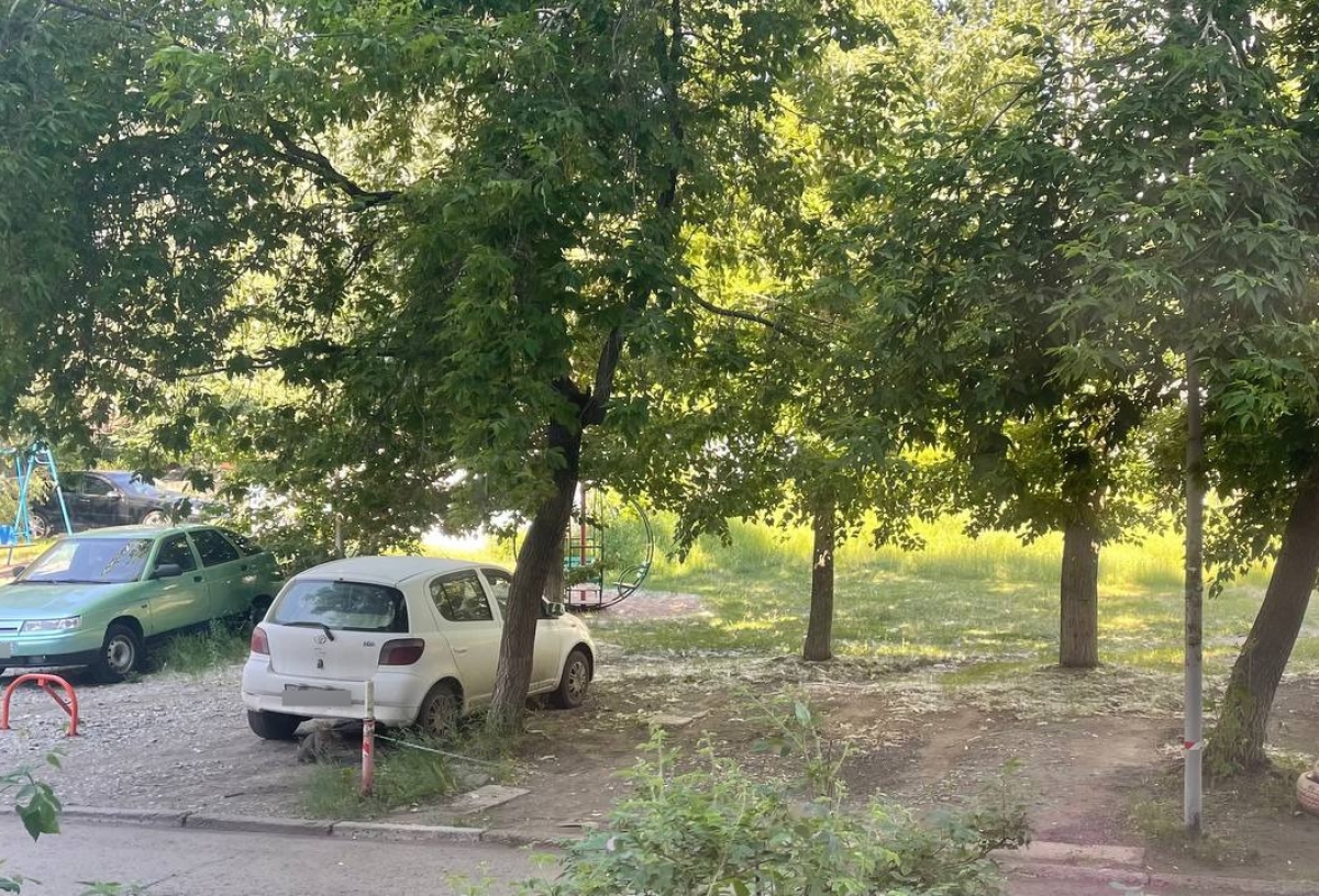 В Омске выявили более двух тысяч водителей, паркующих свои машины на газонах