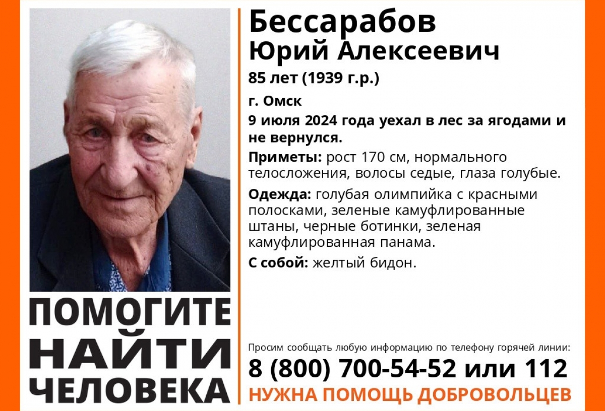 В Омске ищут 85-летнего дедушку, который уехал в лес за ягодой и пропал