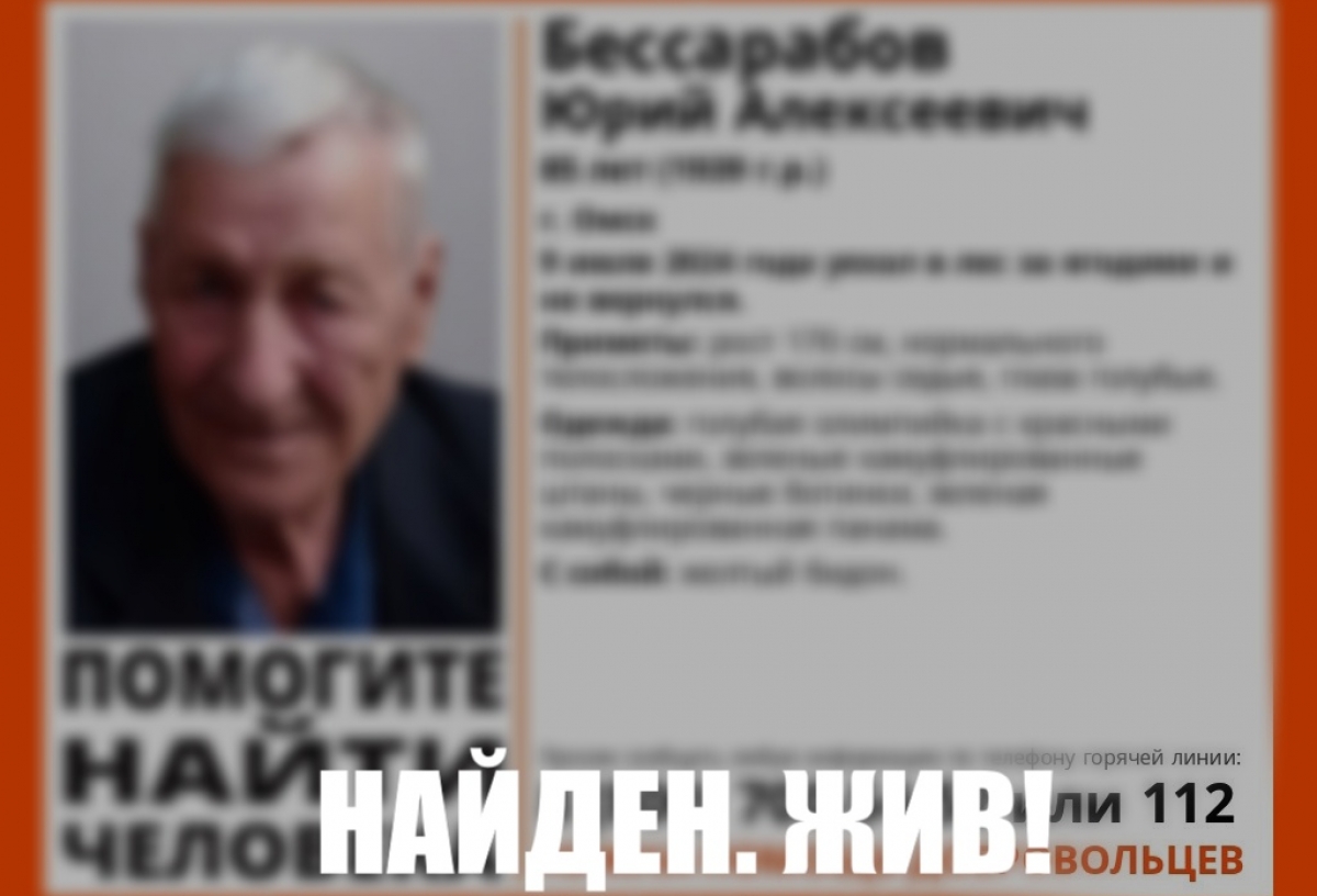 В Омске 85-летнего дедушку, потерявшегося в лесу, нашли живым