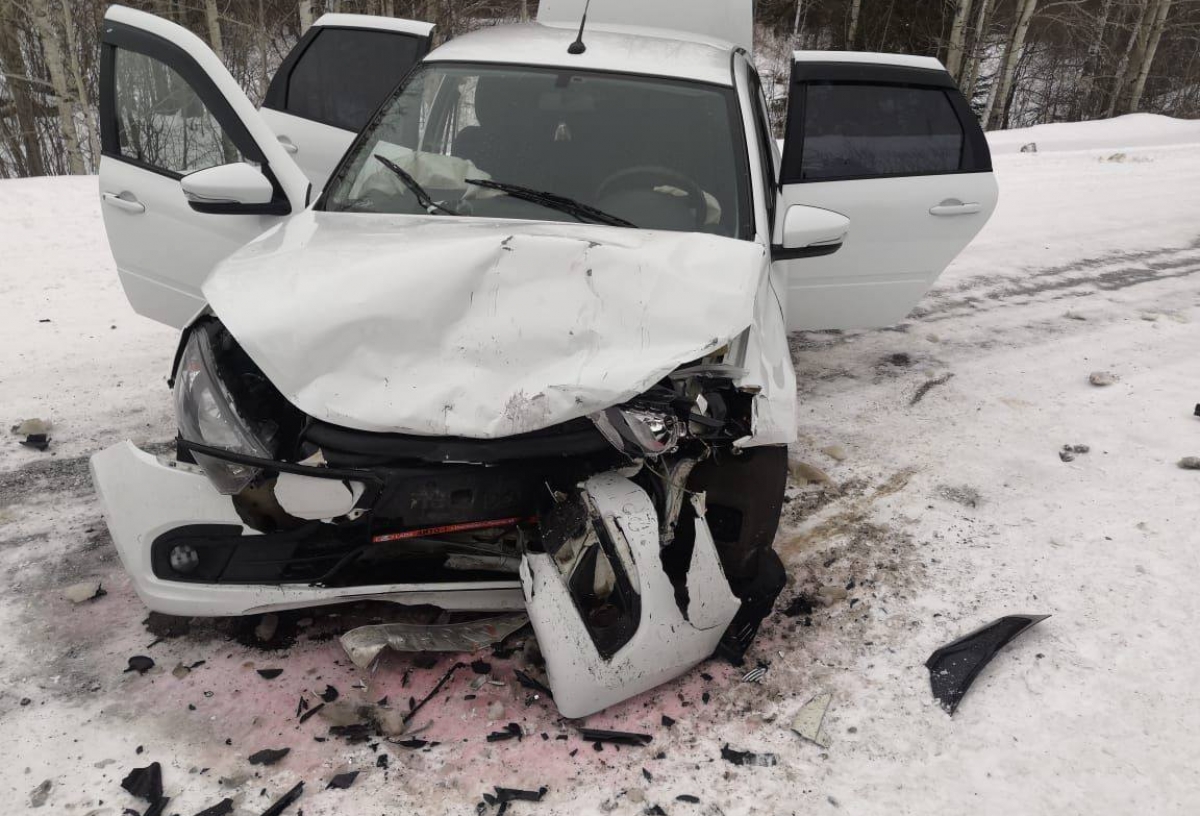 В Омской области бабушка с внучками пострадали в ДТП