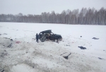 Полиция опубликовала запись момента смертельного ДТП на трассе Тюмень - Омск