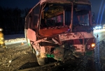 В Омском районе иномарка протаранила пассажирский «ПАЗ»