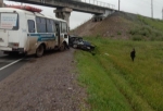 В страшной аварии под Омском столкнулись три легковушки и автобус – есть пострадавшие (Фото)