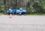 В Омской области пьяный водитель устроил аварию с переворотом — один пассажир погиб, пострадали трое детей