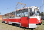 В Омске убрали с линии новые трамваи из-за растущих вдоль путей деревьев