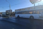 В Омске столкнулись два автобуса с пассажирами