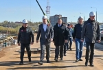 Губернатор Омской области проверил ход капремонта моста имени 60‑летия ВЛКСМ