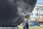Появились кадры демонтажа знаменитого шара «Держава» в центре Омска 