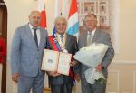Мэр вручил атрибуты звания «Почетный гражданин города Омска» Владимиру Шалаку и Виталию Репину 