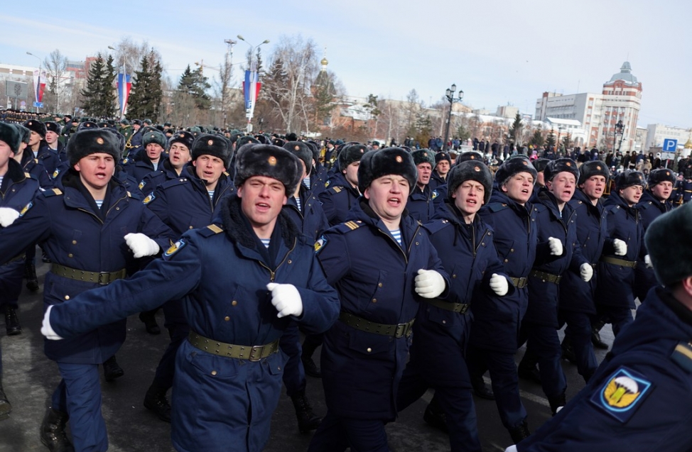 Ходят строем: африканские и российские солдаты построились и спели в Омске