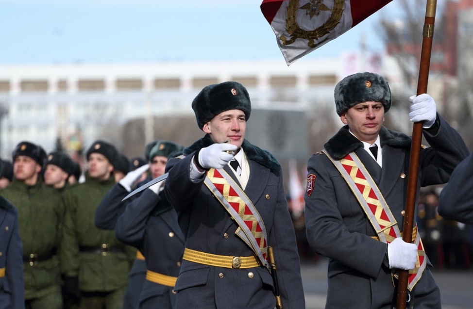 Ходят строем: африканские и российские солдаты построились и спели в Омске